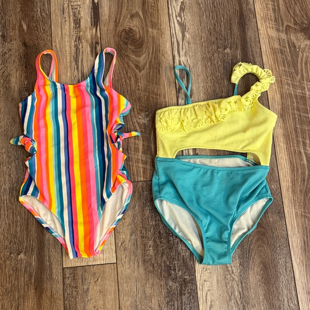 Cat & Jack Kids Swim One Piece - Multicolor Stripes